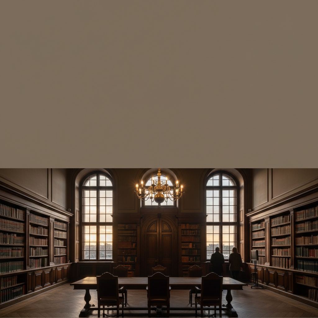 Sentenza CGUE Peskova — aula del tribunale vuota con biblioteca giuridica